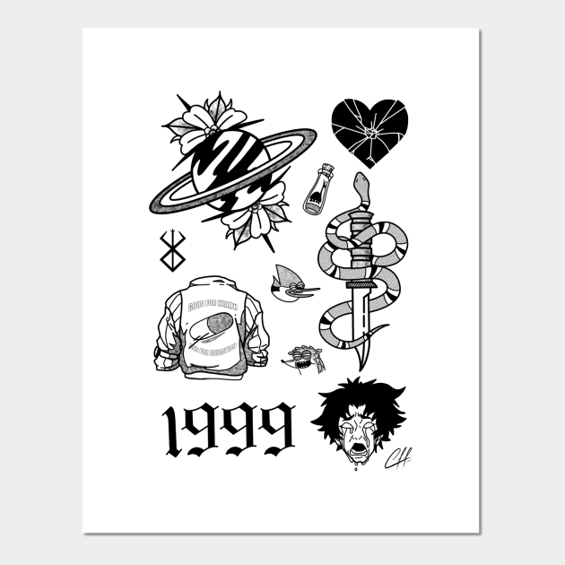 Tattoo Collage art Tattoo Art Posters and Art Prints TeePublic